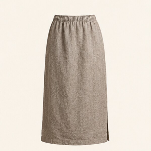 Linen Skirt private label manufacturing by UNO VERRA® in Türkiye